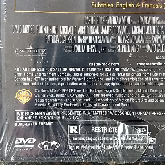 Factory Sealed "The Green Mile" DVD - Picture 6 of 8